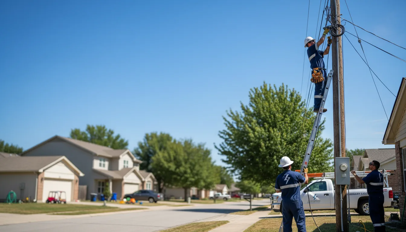 Residential electrician providing installation services in Webster, KY